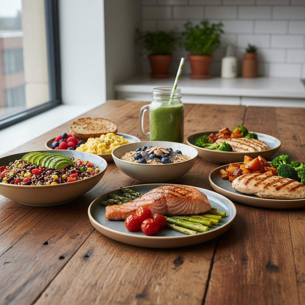 Berbagai hidangan sehat dan bergizi untuk pria